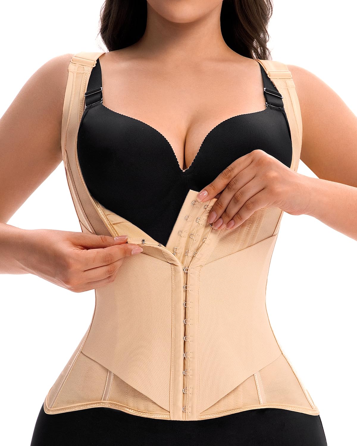 anylost Waist Trainer für Damen für den Alltag – Faja Body Shaper Korsett mit Bauchkontrolle für Workouts, Yoga und die Rückbildung nach der Geburt