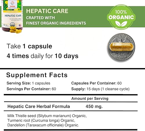 Miniatura 6 de Limpieza natural de colon e hígado  Desintoxicación intestinal digestiva profunda de 15 días  Suavizante de heces, limpieza Candida con prebióticos