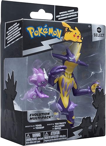 Miniatura 8 de Pokémon Select Evolution 2 Evolution Pack - Cuenta con figuras de batalla de toxel de 2 pulgadas y toxtricidad de 3 pulgadas