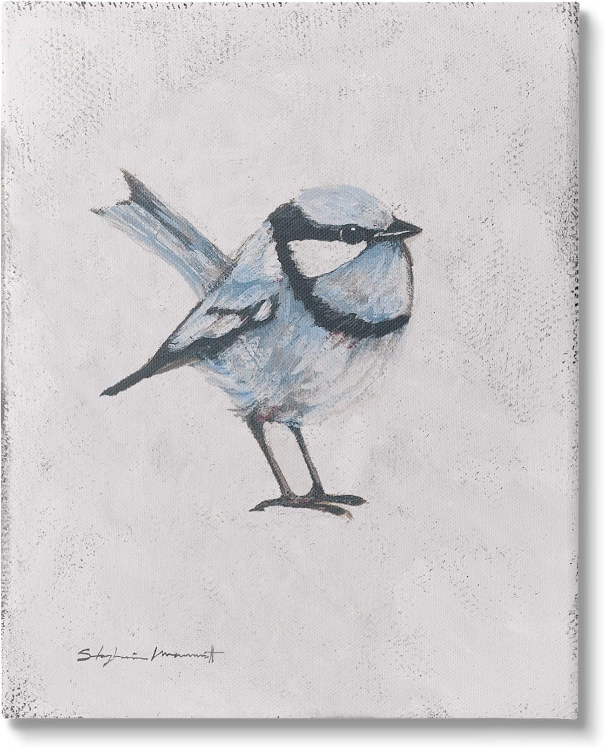 Stupell Industries Wren Bird Animal Painting Canvas Wall Art, Design by Stephanie Workman Marrott