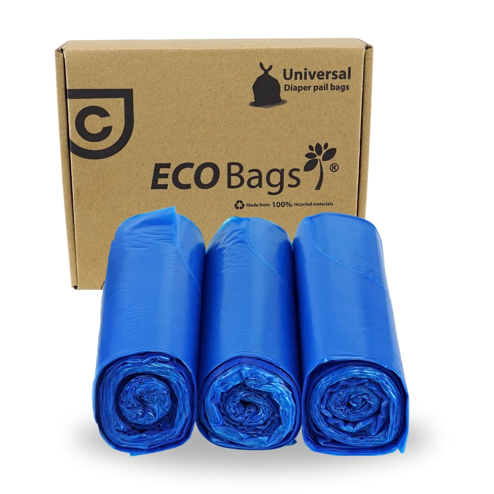 Diaper Champ ECO Bags 100L – Extra große Windeleimer-Beutel aus 100% recyceltem Kunststoff – Für Diaper Champ Classic Large & ONE Maxi – 30 Beutel