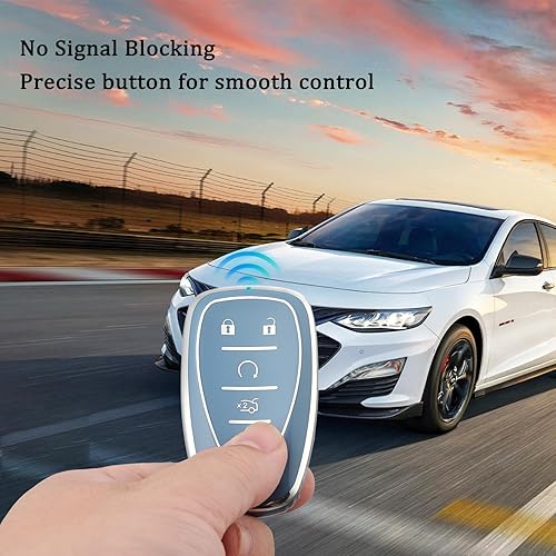 Miniatura 7 de OFFWEGO - Funda protectora para llavero de Chevrolet, funda protectora de TPU adecuada para Chevrolet Malibu Tahoe Camaro Equinox Cruze Silverado