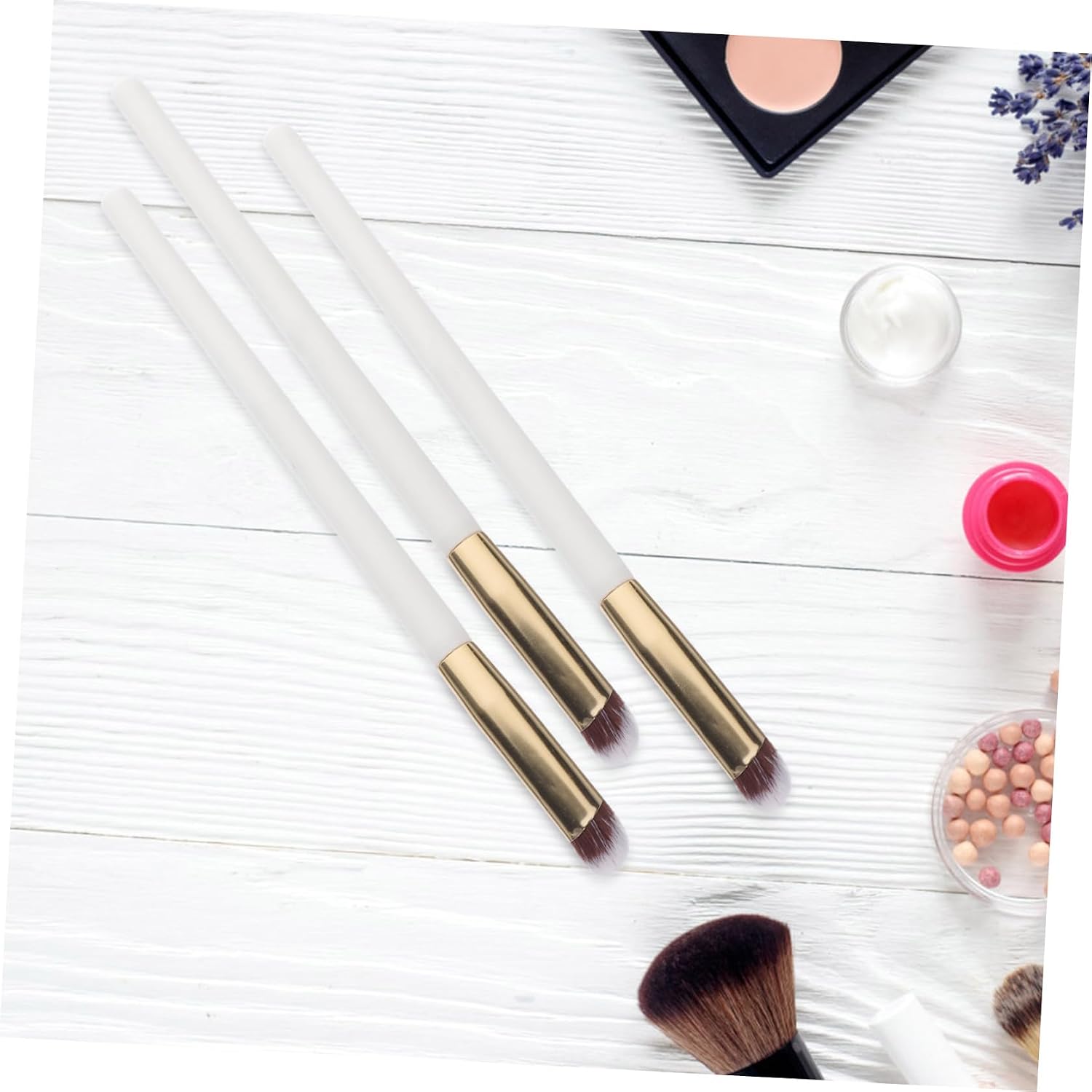 10pcs Angled Concealer Brushes under Eye Concealer Blending Makeup Brushes for Women Professional Cosmetics Set