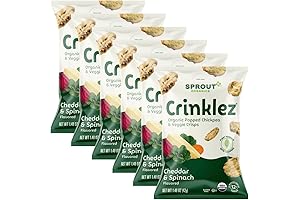 Sprout Organic Baby Food Crinklez, Cheesy Spinach