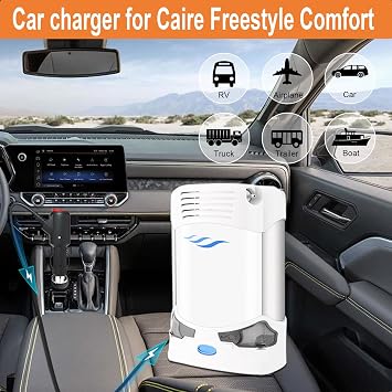 Car Charger for Caire Freestyle Comfort Portable Oxygen O2 Concentrator Power Adapter Cord