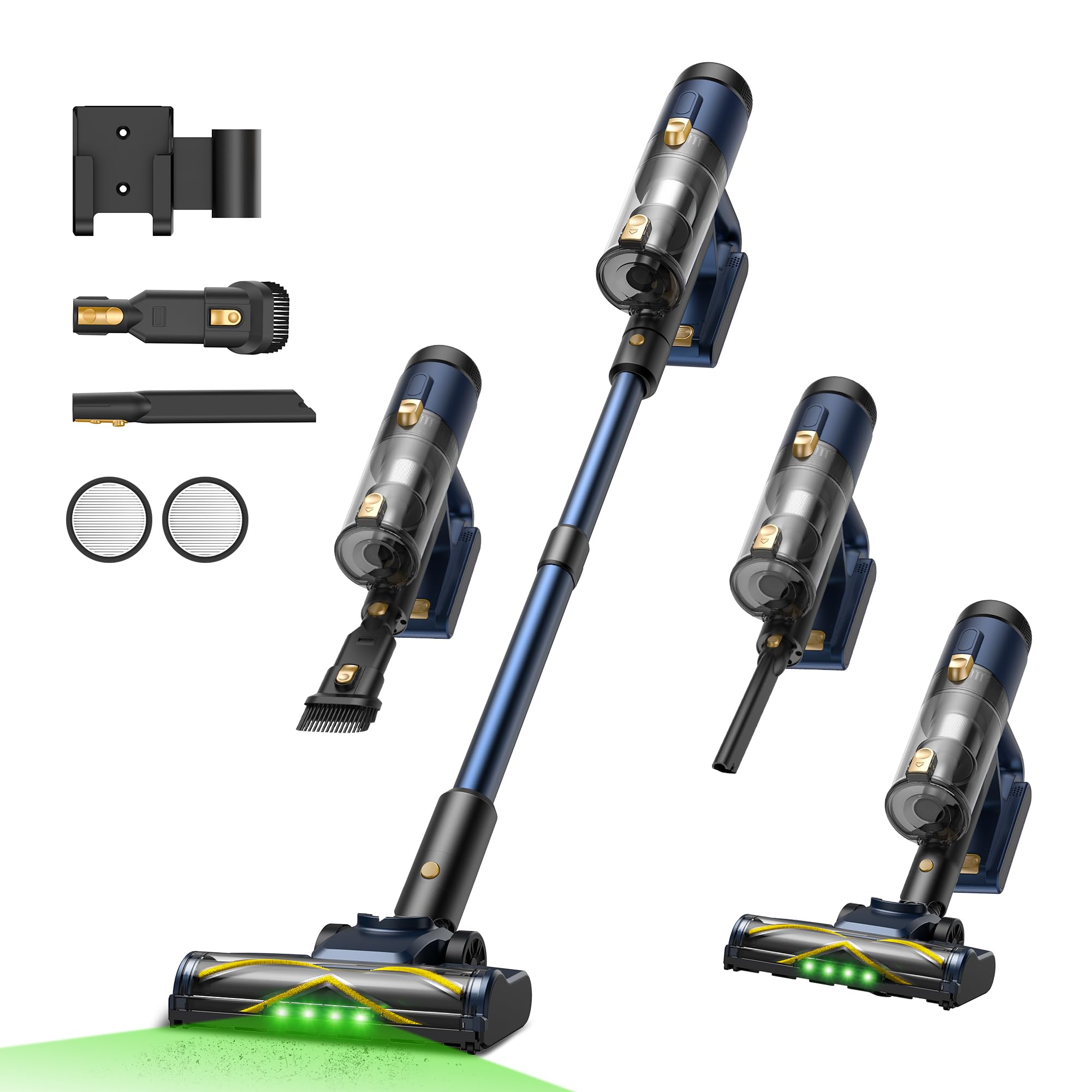 Vexilar Cordless Vacuum Cleaner V12, 50Kpa Powerful Suction,50Min Runtime