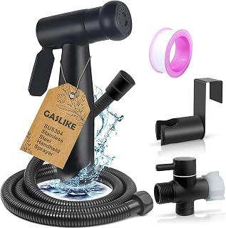 Luxury Handheld Bidet Sprayer, Premium SUS304 Stainless Steel Bathroom Bidet Attachment Set, Baby Cloth Diaper Sprayer with Complete Accessories, Support Wall or Toilet Mount