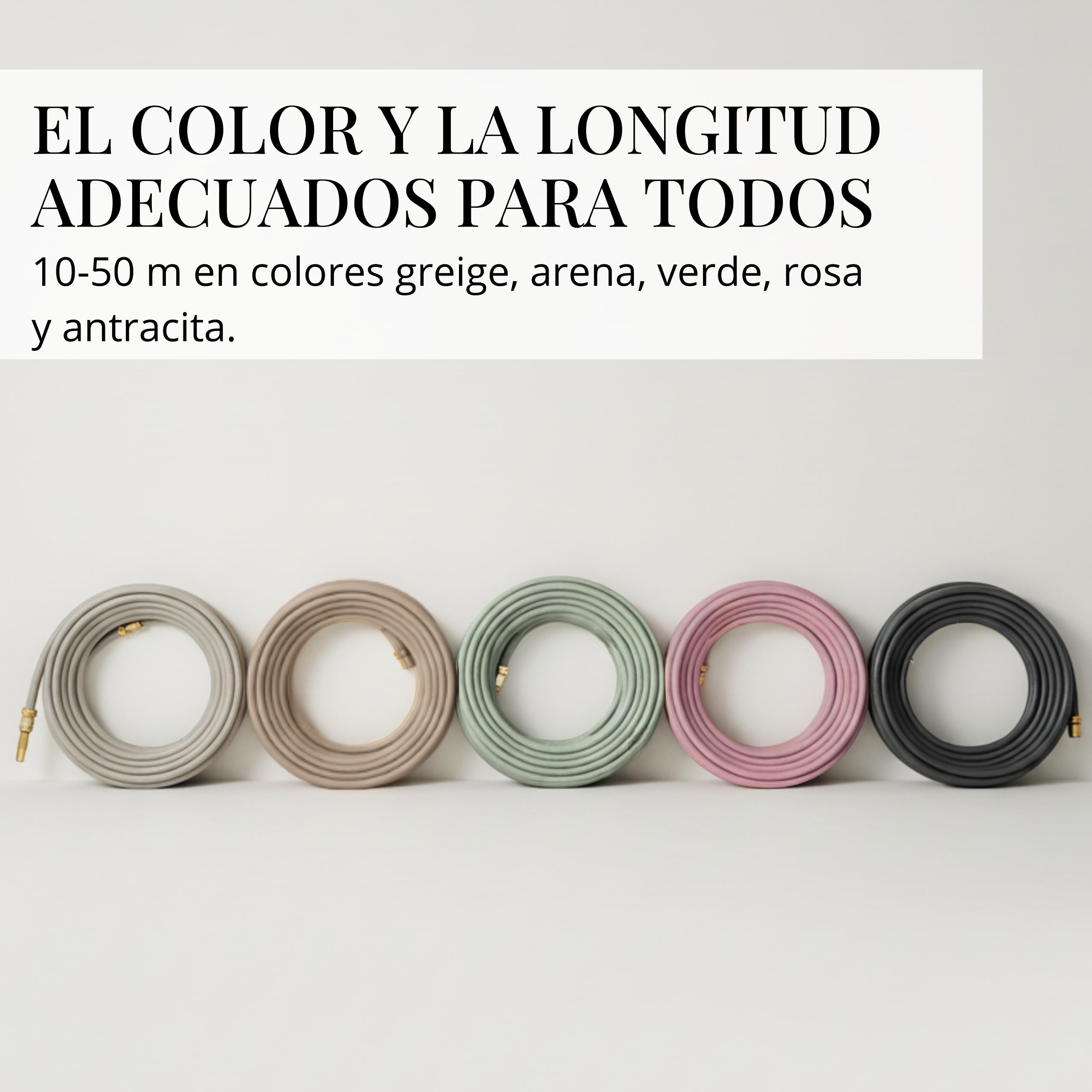 LIVLIG Manguera Jardin 30m – Manguera de Riego Flexible, 60% Reciclado, Resistente UV, Antitorcion, 1/2 Pulgada, Anthracite