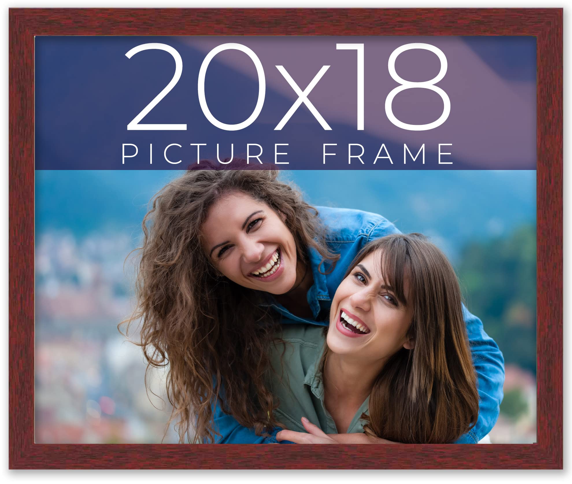 Amazon.com - 20x18 Frame Brown Solid Wood Picture Frame Width 0.75