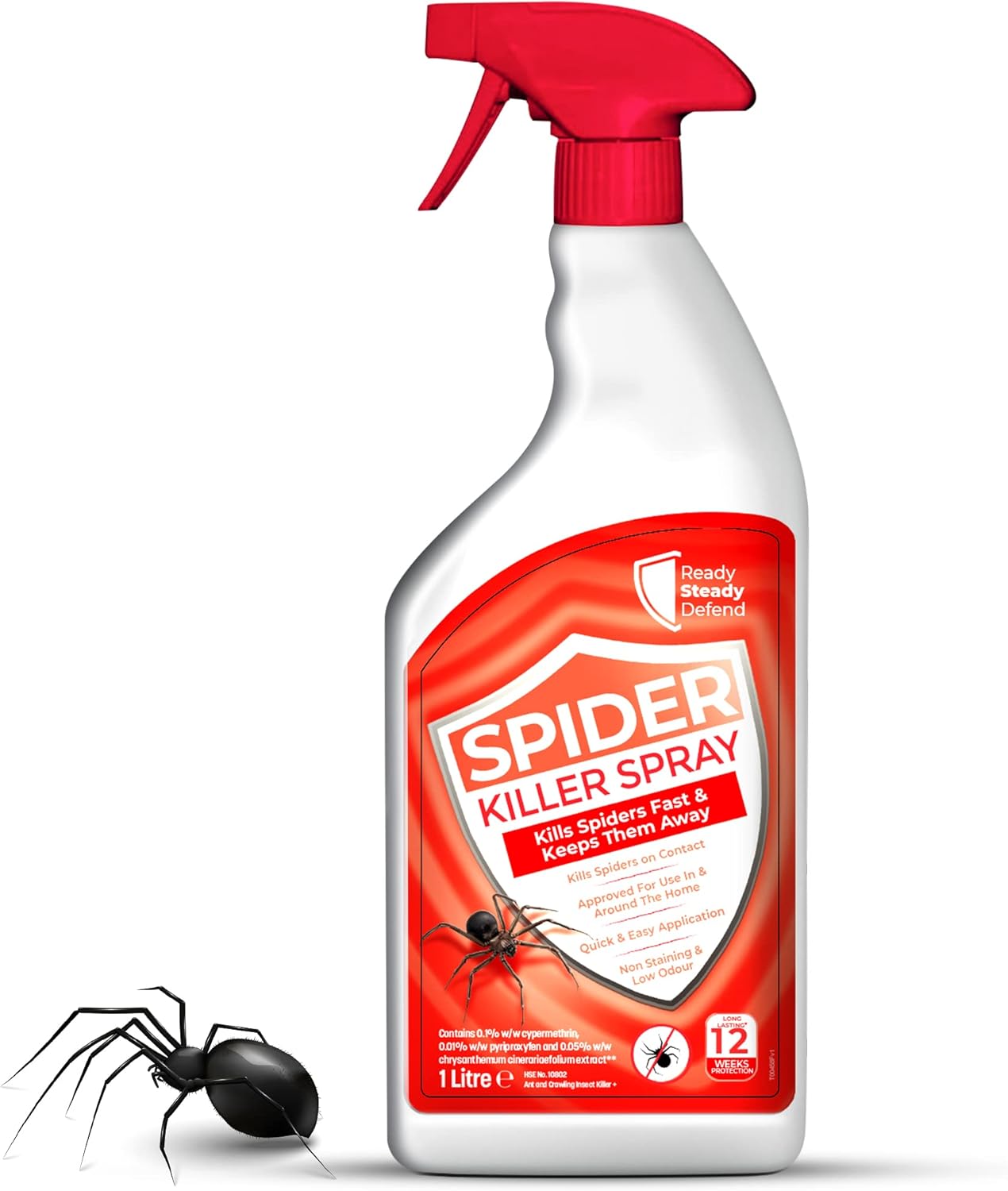Spider Repellent Spray 1L Low Odour LongLasting Protection Indoor