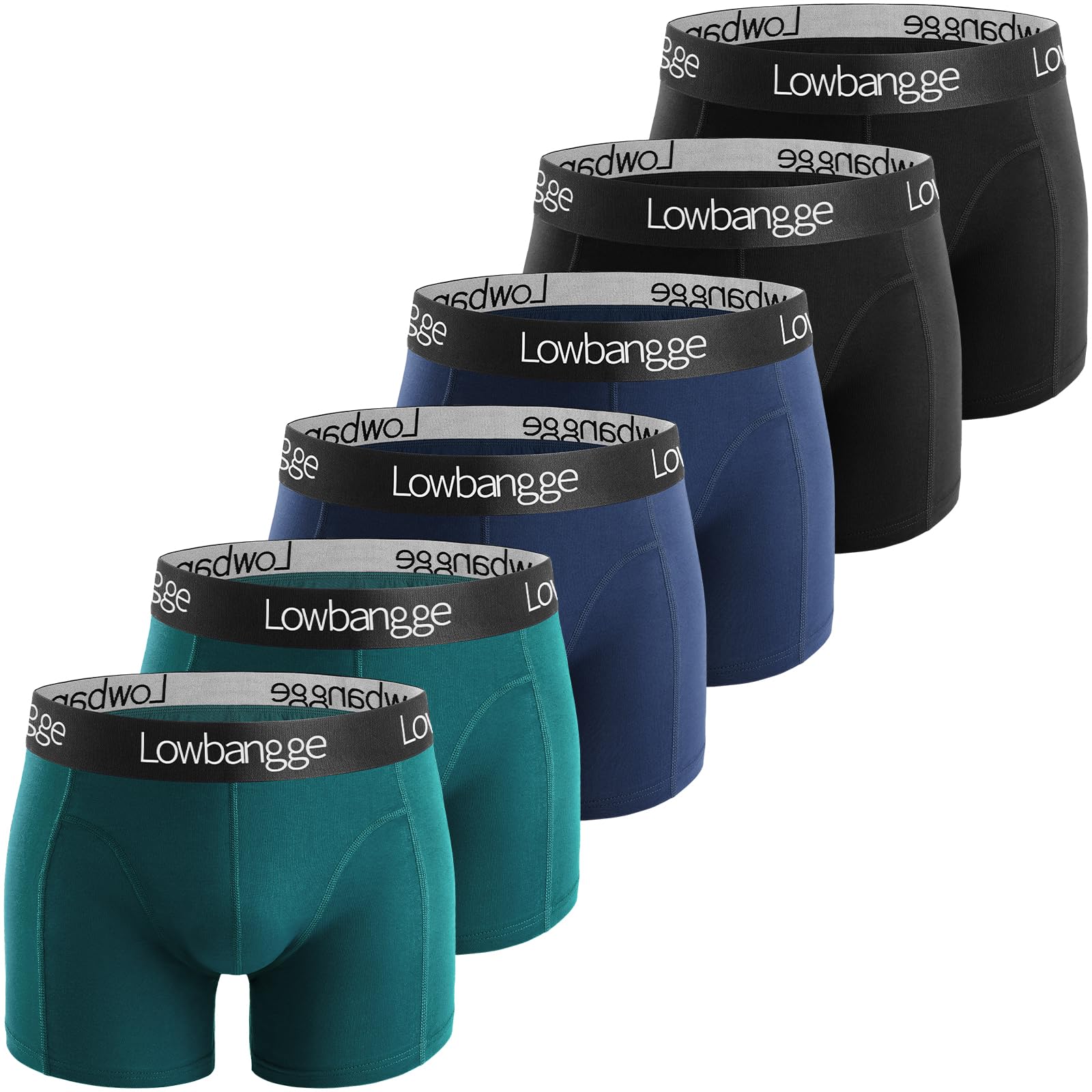 BestSale247 Set van 6 klassieke herenboxershorts met gulp, ondergoed, retroshorts, oversized onderbroeken, 100% katoen, maat 5 (M) tot 13 (7XL), Merhkleurig, 5XL