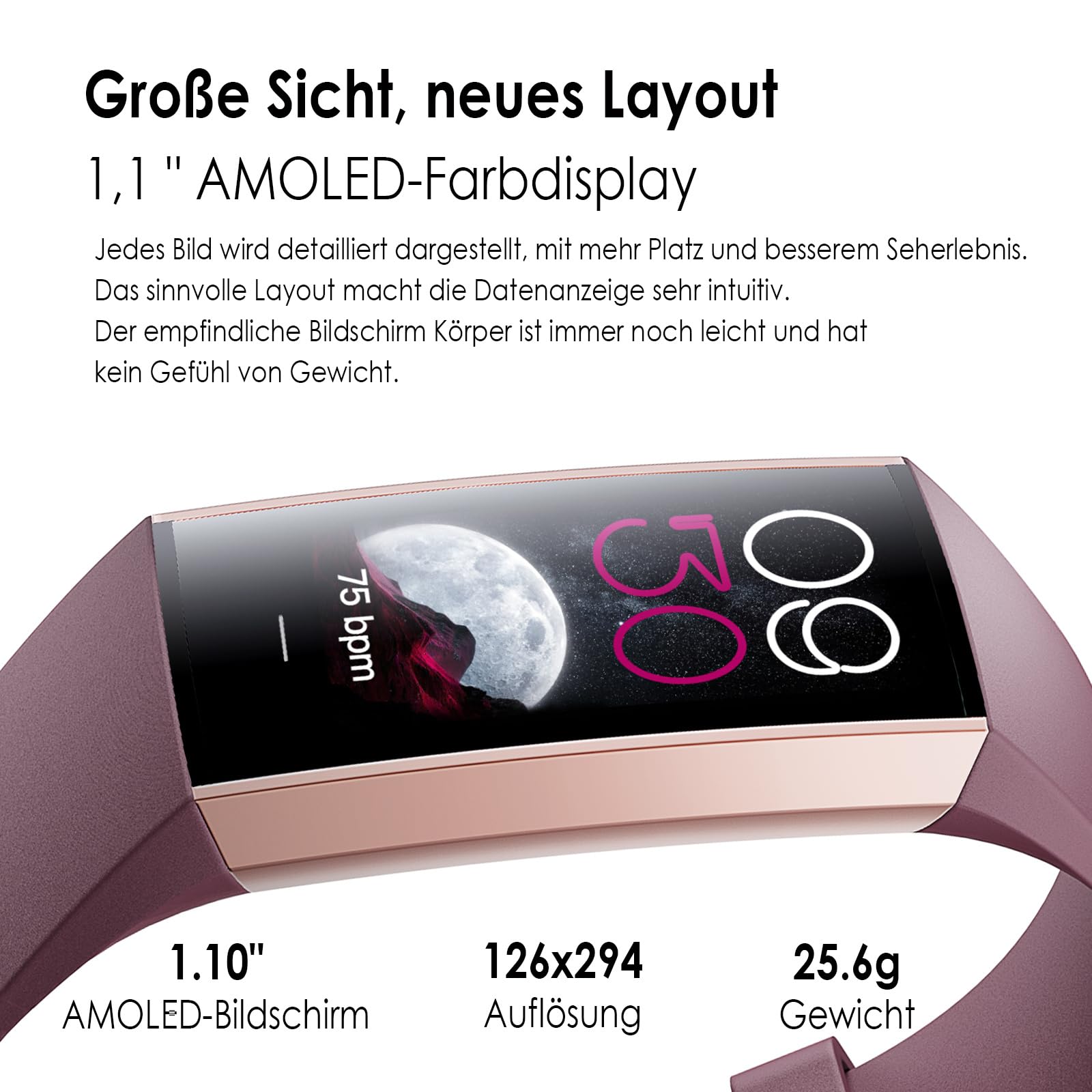 Fitnessuhr Herren Fitness Tracker Herren Blutdruckmessung Schlaftracker Gesundheitsuhr Schrittzähler ohne App und Handy Fitnessuhr Damen Schmal Pulsuhr Smartwatch Sportuhr Android IOS Schwarz Blau