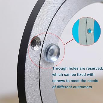 Aluminium Alloy Turntable Bearing, Heavy Duty Swivel Turntable Lazy Susan Rotating Bearing Turntable Round Dining Table Smooth Swivel Plate Hardware, 4