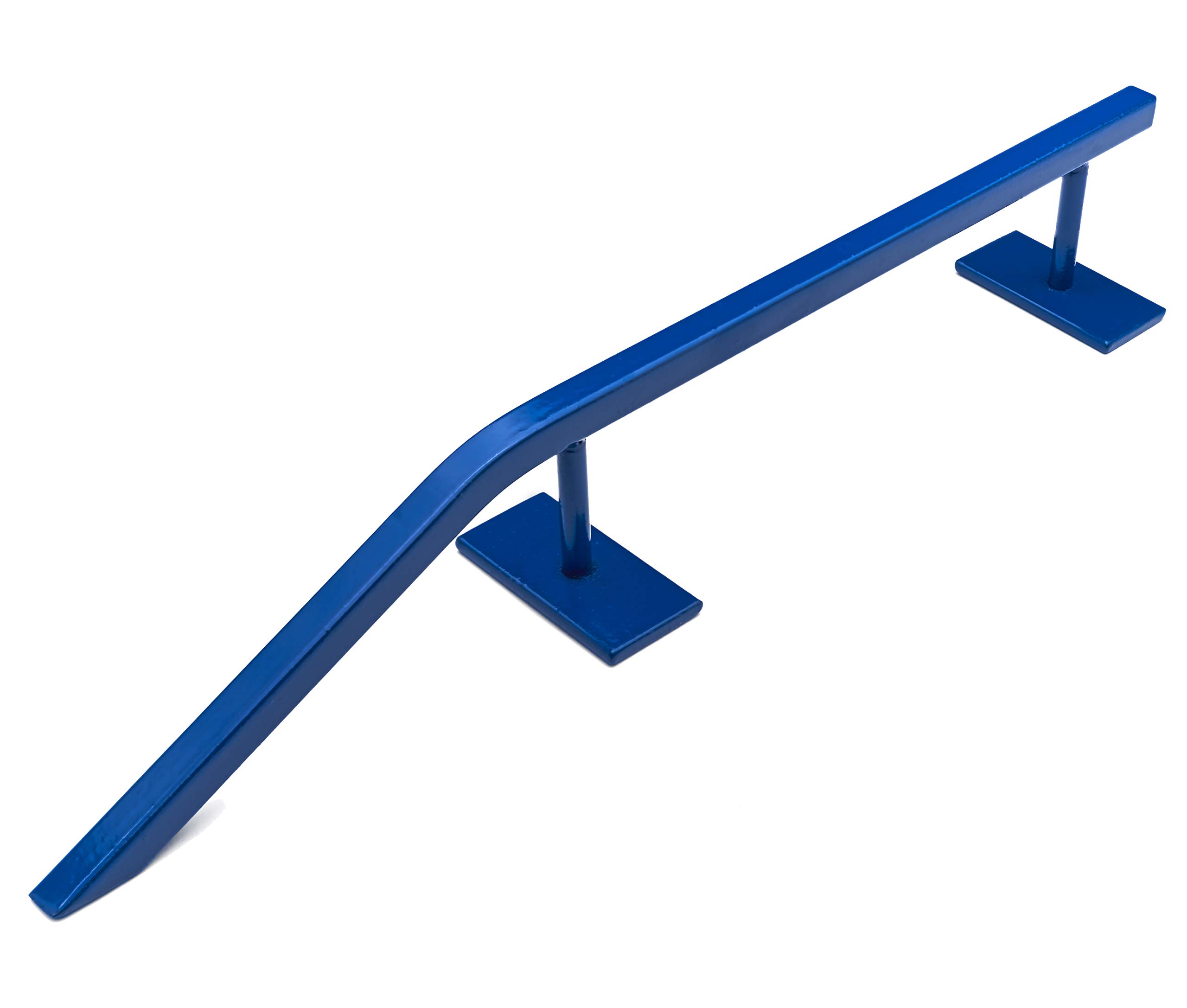 Rampe en acier massif et patins à roulettes (R5) Bleu