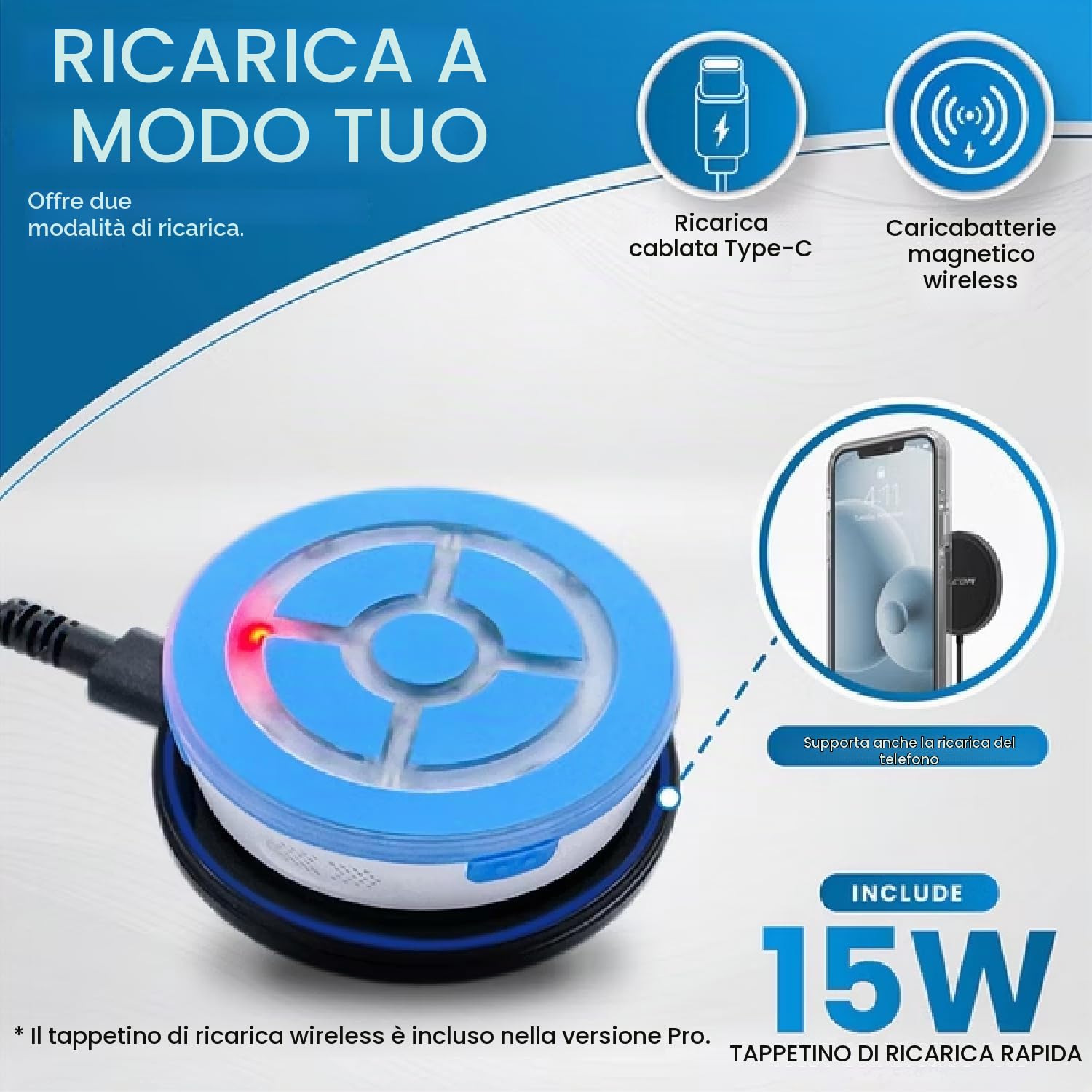MEGACOM DuoMon 3 Versione Pro-Caricamento senza fili, Rotazione Automatica/Cattura Automatica/Dispositivo Bluetooth per Account Doppi per Poké Go, Portata di 20m, Compatibile con iOS 14+/Android 8+