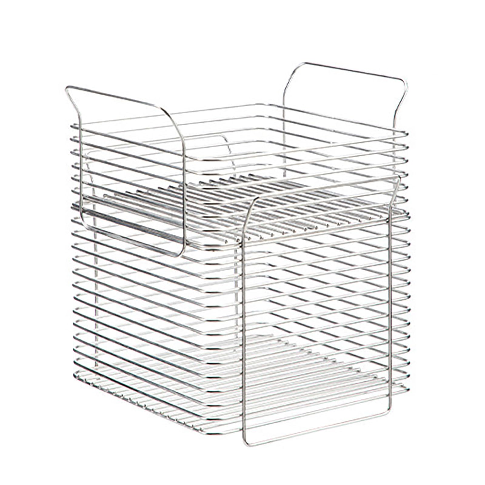 Fruteros de Cocina Modernos Cesta de Frutas de Metal Gran Capacidad Frutero Mesa Diseño Abierto Organizador para Verduras Pan Alimentos(24x20.7x26.8cm)