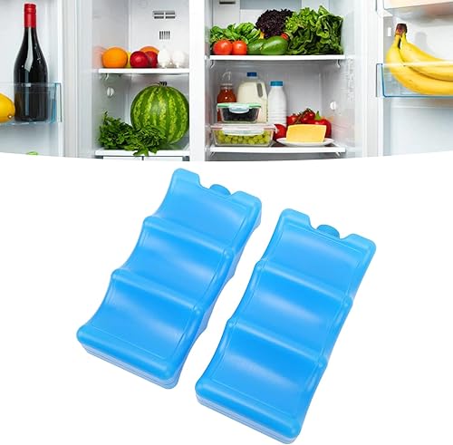 Bolsas de hielo para lonchera, 2 piezas reutilizables con forma contorneada para mamá trabajadora de leche materna, paquetes fríos delgados de larga