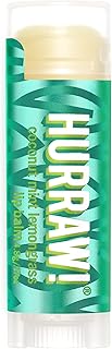 Hurraw! Coconut, Mint, Lemongrass (Pitta) Lip Balm: Organic, Certified Vegan, Cruelty and Gluten Free. Non-GMO, 100% Natural Ingredients. Bee, Shea, Soy and Palm Free. Made in USA