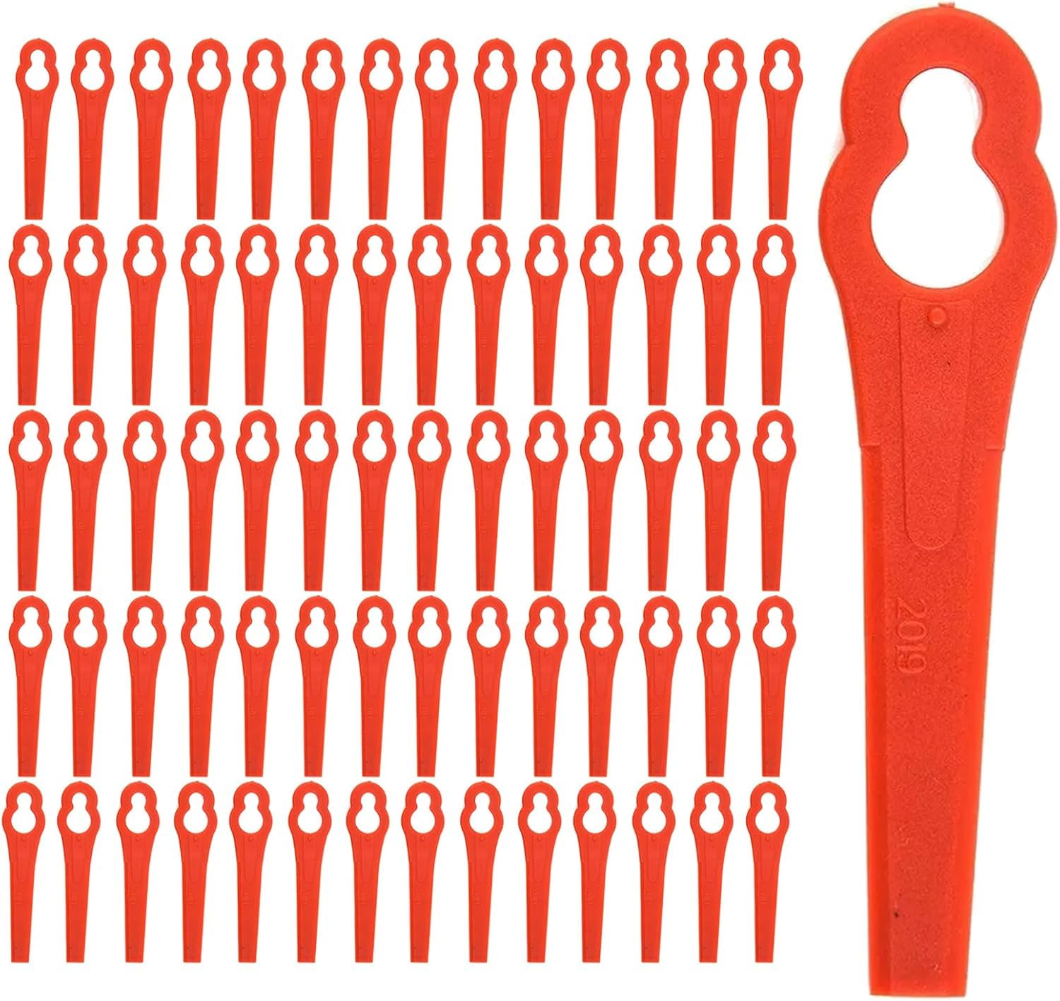 Lot de 100 Lames Compatible pour Coupe Bordure Stihl PolyCut 2-2 PolyCut 3-2, FSA 45 FSA 57 FSE 52, Lames en Plastique pour Coupe Bordure Stihl sans Fil