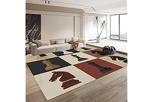 Washable Chess Rug for Living Room 3x5
