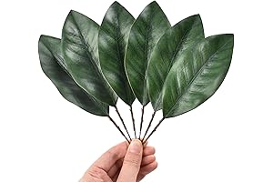 30-Piece Artificial Magnolia Leaves for Home, Wedding, DIY Decor