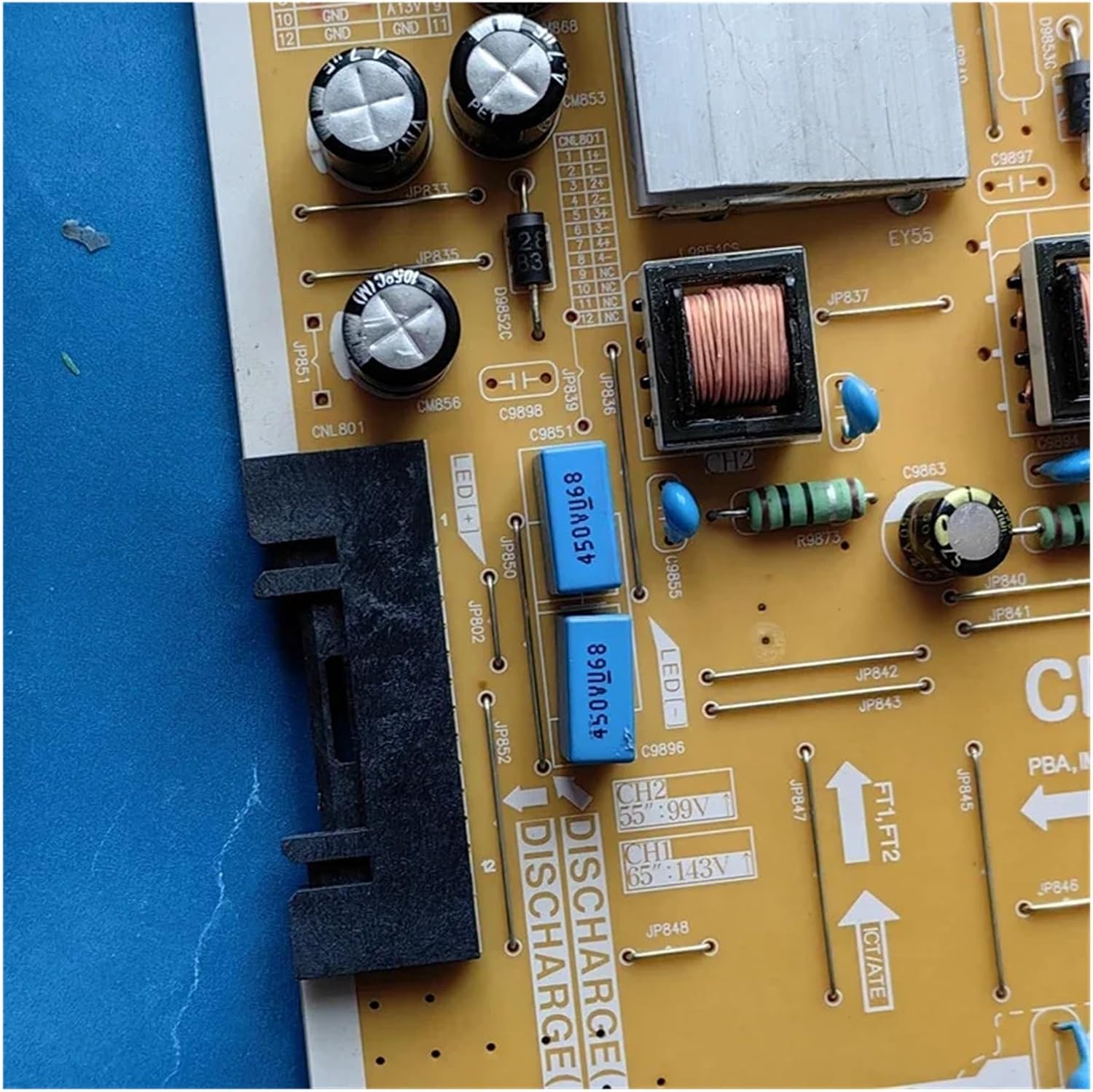 Replacement TV Motherboard BN44-00932H = BN44-00932A = BN44-00932N = BN44-00932S, Compatible For Samsung, TV L55E8 RDY Power Strip, TV Replacement Parts