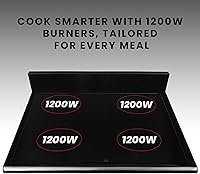 Vista 6 de Equator 20-Inch Electric Cooking Range with Convection Oven & Air Fryer, 4 Ceramic Burners, ADA Compliant Design, Freestanding Compact Stove