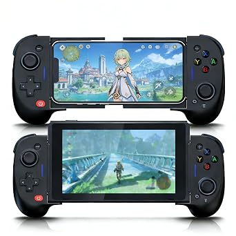 ShanWan Mobile Game Controller, Suitable for iPhone/Android/Switch/Switch OLED, Hall Effect Joystick, Turning your Phone into a Game Console to play Xbox, PlayStation, Call of Duty RobloxFortnite
