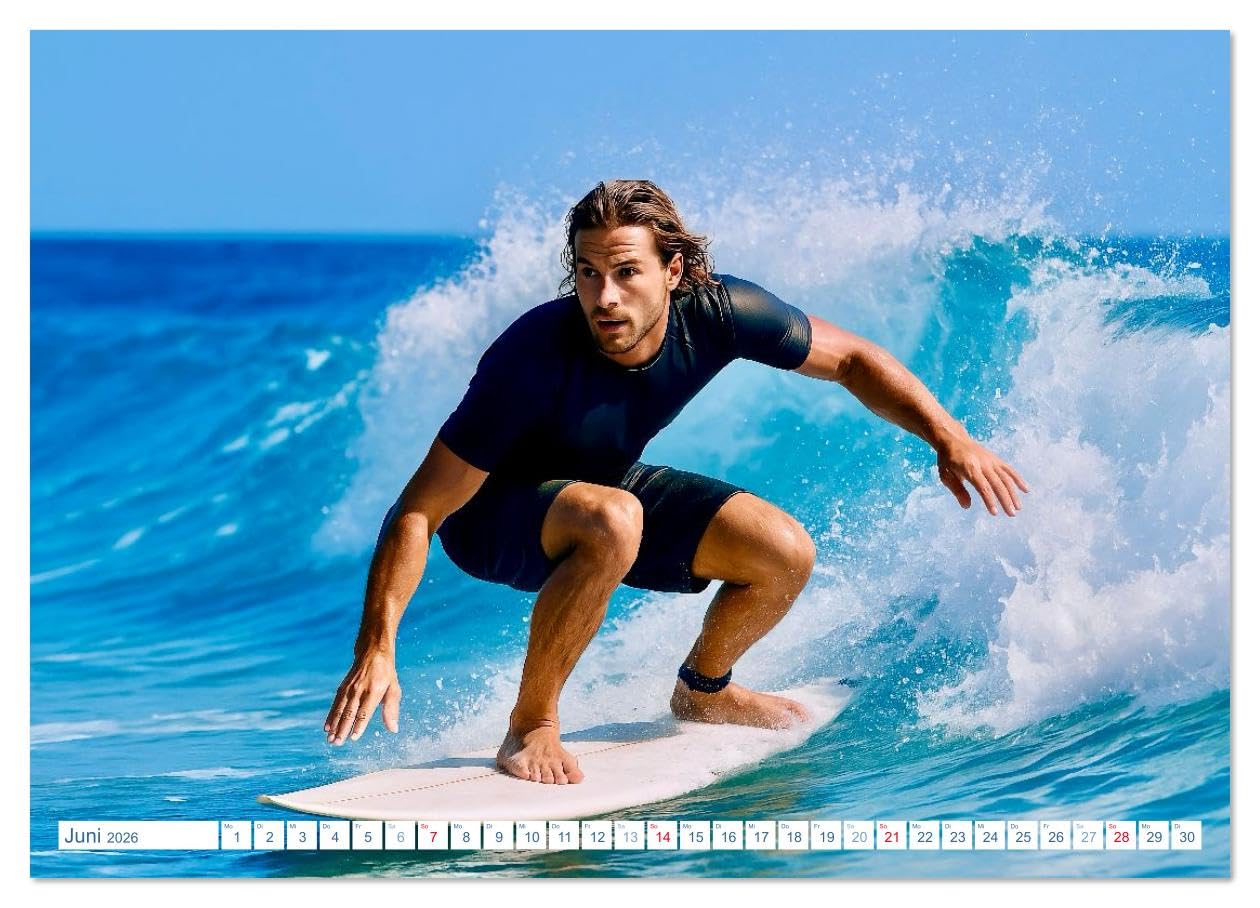 Wassersport. Wettkampf und Freizeit im, auf und unter Wasser (hochwertiger Premium Wandkalender 2026 DIN A2 quer), Kunstdruck in Hochglanz: Rein ins ... Sport mit dem Element Wasser (CALVENDO Sport)