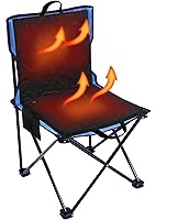 Vista 1 de ZUPIIY Cojín de asiento de estadio con calefacción para exteriores, asientos plegables portátiles para gradas, 3 niveles de calefacción, sin banco