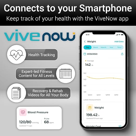 Báscula Digital Inteligente Vive Precision con Bluetooth, 400 lb, Negra miniatura 6