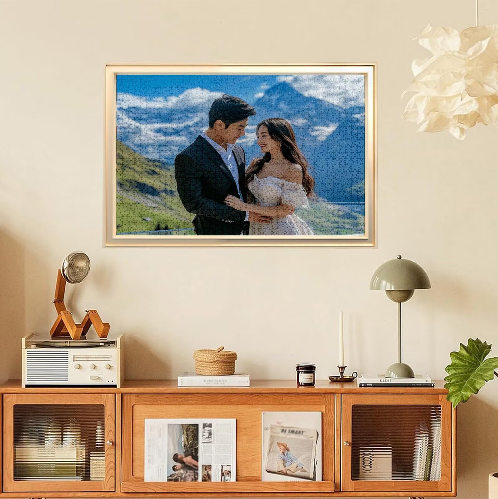 Puzzle Personalizado con Foto, Personalizada Rompecabezas Personalizado Diseña tu Logo Foto o Texto, Personalizado Navidad Halloween San Valentín Parejas Niños Familia Amigos h-3893