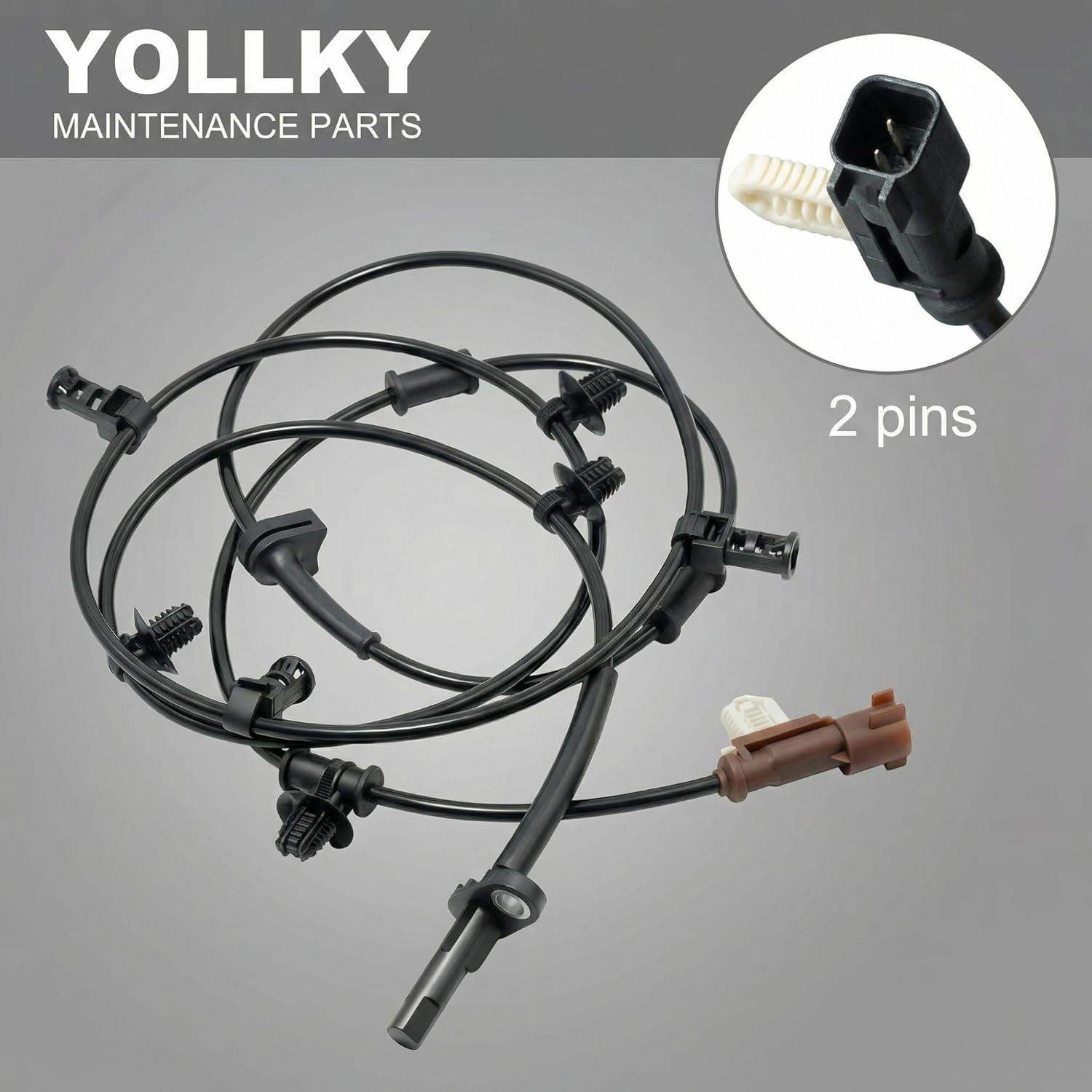 4 Pcs Front Rear Left Right ABS Wheel Speed Sensor for Ford F-150 2015-2020, Anti-Lock Brake Sensor Replacement | Replaces OE# FL3Z2C204A, FL3Z2C190A, JL3Z2C204A, FL342C190AC