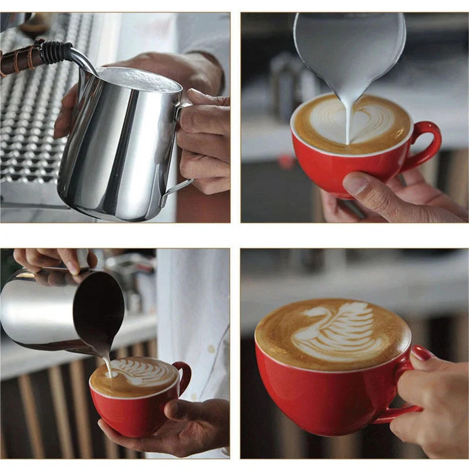 Jarra de espuma de leche de acero inoxidable de 100/350/600 ml for Latte Art(600ml)