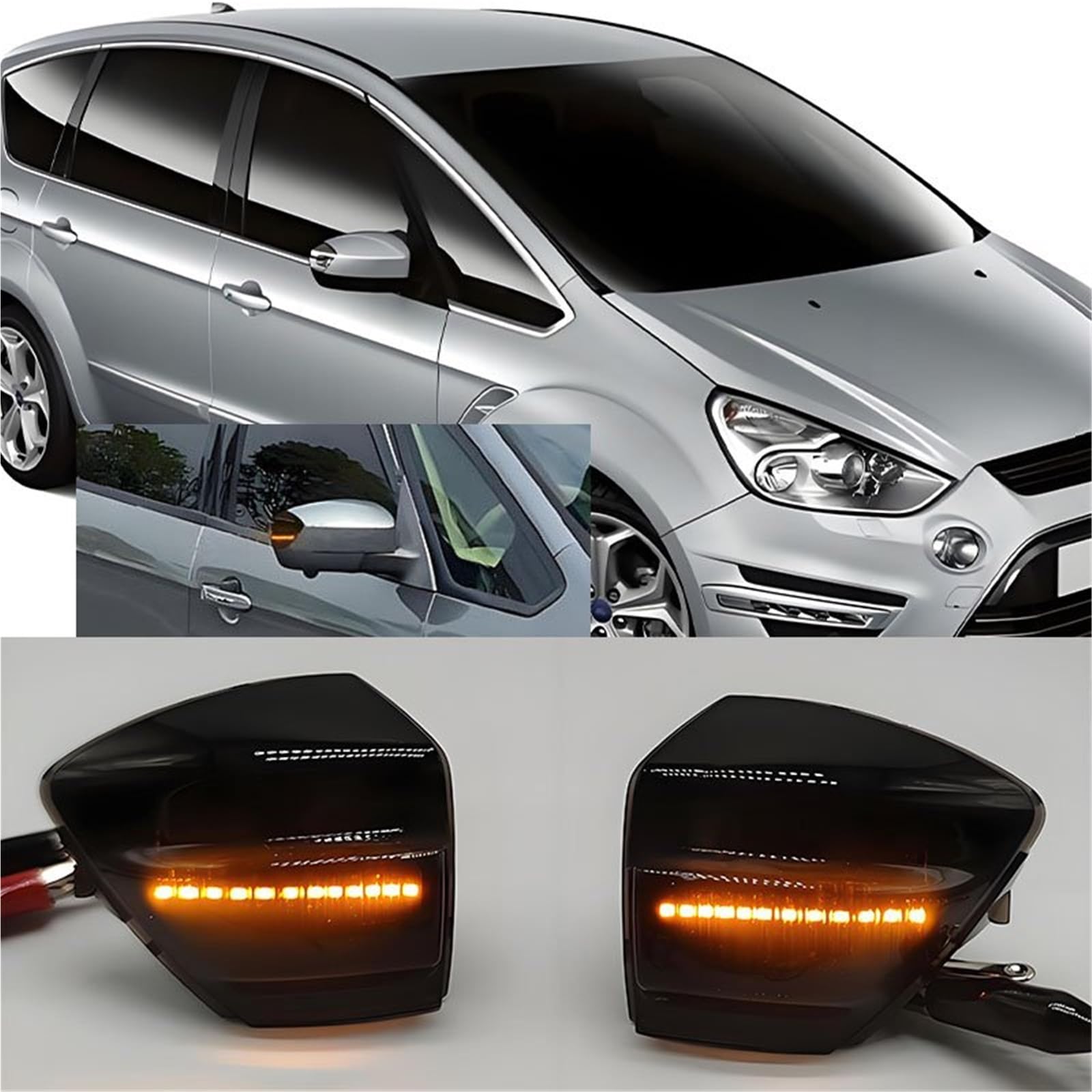 Applicabile Agli Indicatori Direzione A LED Degli Specchietti Retrovisori 6M2113B381AA Per Ford Per S-Max Per Kuga C394 2006-2015 Indicatori Direzione Dinamici