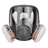 Irfora Reusable Full Face Full Face Cover 18 in 1 Gas Cover Organic Vapor Wide Field of View for Painting Hine Polishing Welding and Other Work ion