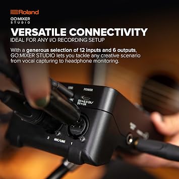Roland GO:MIXER STUDIO | Portable Multi-Channel Mixer & Audio Interface | Perfect for Content Creators & Musicians | Studio-Grade Audio Quality | Onboard FX