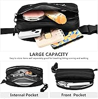 Vista 4 de Riñoneras personalizadas para mujeres y hombres, bolsa de cinturón personalizada con correa ajustable, riñoneras de moda, bolsa cruzada para la #01