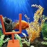 Aquarium Decor Field Goal Post for Fish to Swim Through College Football Fish Tank or Betta Fish Tank Any Color Decor Football Game Day Deco (Yellow)