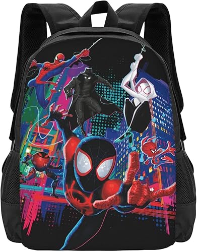 LVTFCO Mochila de viaje, mochila de superhéroe, bolsas para hombres y mujeres, Negro1, Mochilas de viaje