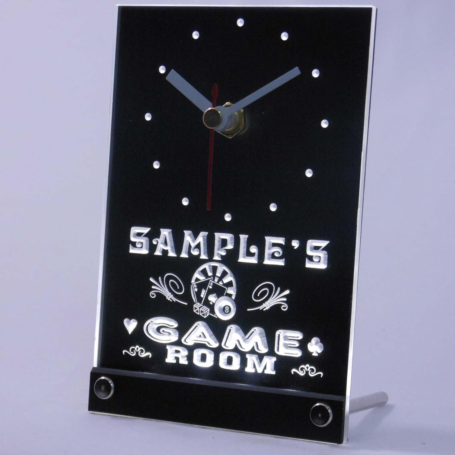 ADVPRO tncpl-tm Game Room Personalized Bar Beer Decor Neon Led Table Clock