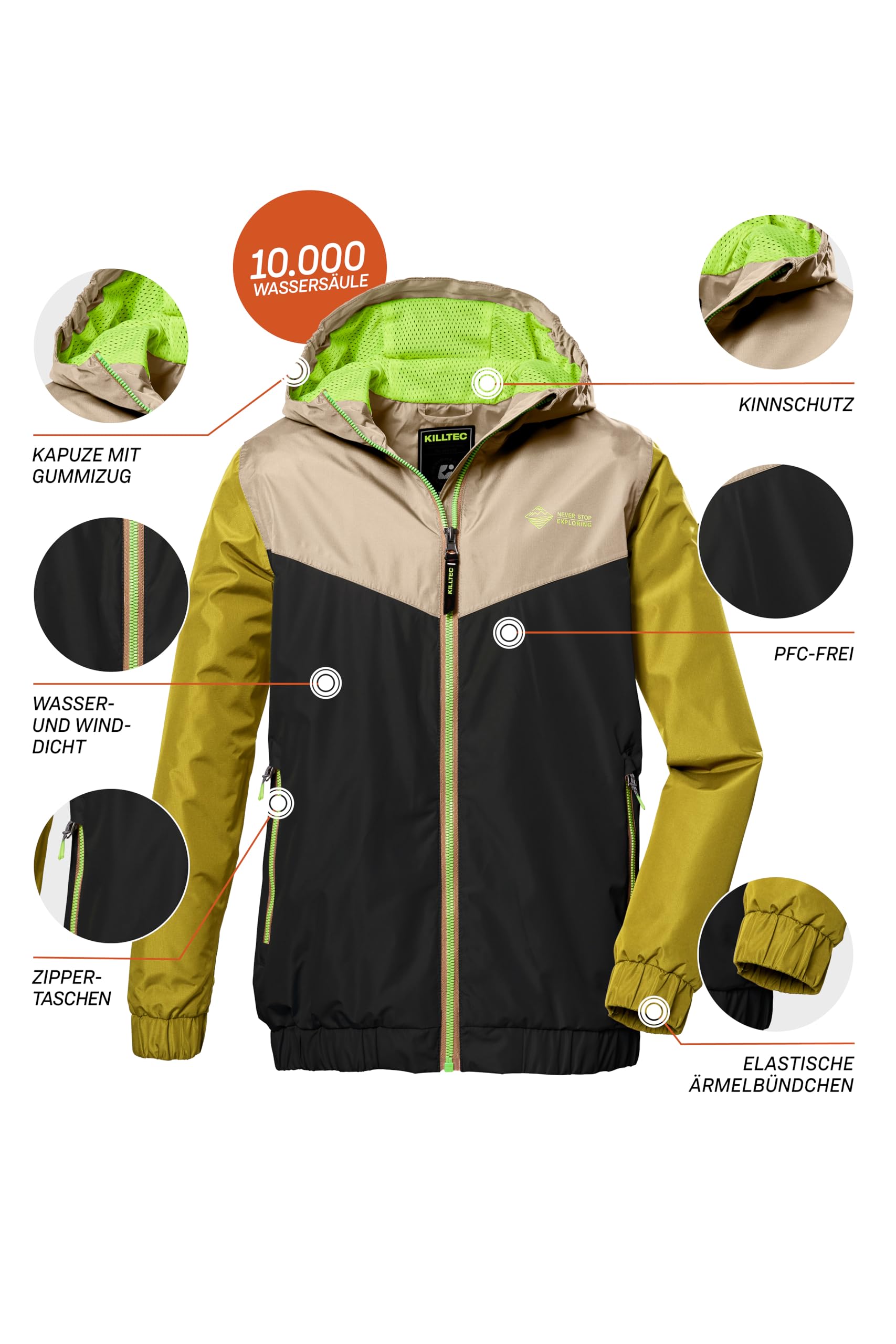 Killtec Funkcjonalna kurtka/kurtka outdoorowa z kapturem Boy´s Kos 288 Bys Jckt