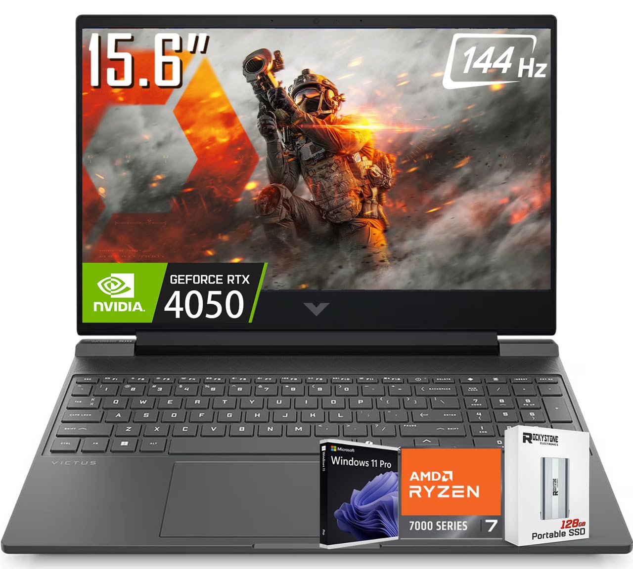 Amazon.com: HP Victus RTX 4050 AI Gaming Laptop with Copilot, 15.6
