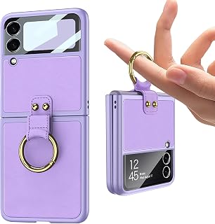 for Galaxy Z Flip 3 Case for Women Girls  Ultra Slim Case with Ring Holder       - Compare price
