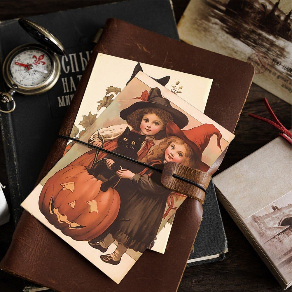 10 Halloween-Postkarten Mit Gruselmotiven – Grußkarten, Notizzettel & Deko Für Halloween-Party