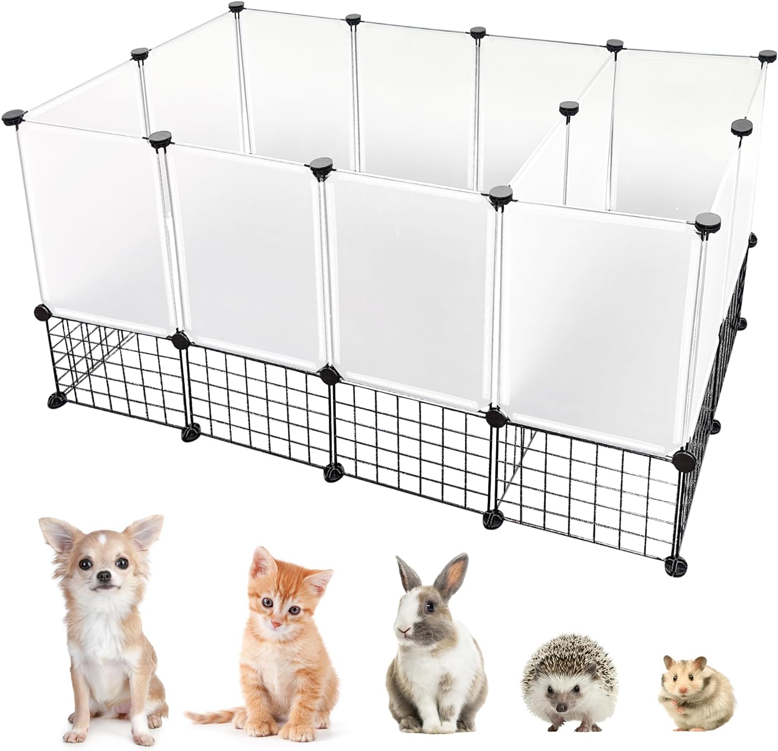 Hamiledyi Pet Playpen, 59" x 23.6" x 23.6" Portable DIY
