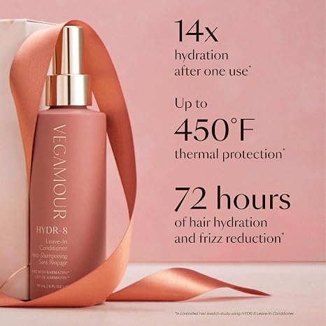 VEGAMOUR HYDR-8 Restorative Ritual Kit - Deep Hydrating Hair Mask, Repair Oil, and Leave In Conditioner Gift Set - $130 Value