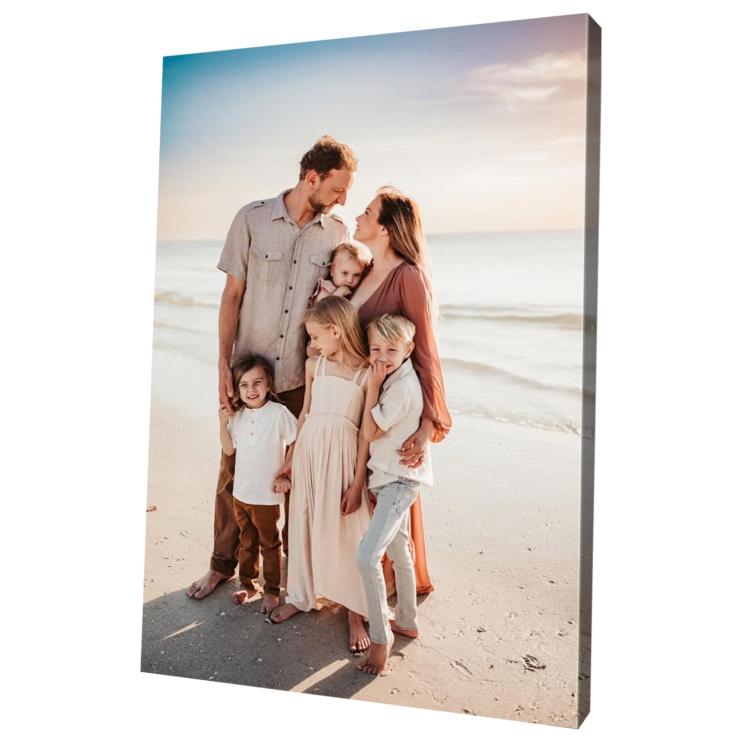 Xuumu Personalised Canvas Photo Print Birthday Gifts for Women Beautiful Photos of Family and Pets Multiple Size Options No Frame - 60x90 cm — image 1