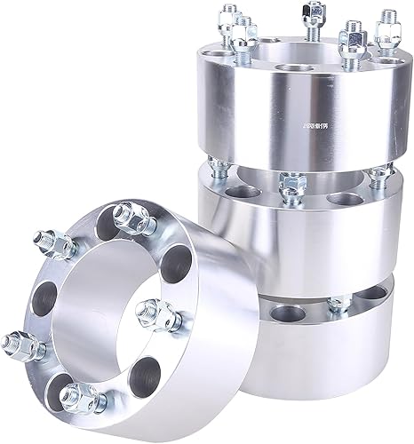 Miniatura 1 de Espaciadores de rueda centrados de brida de 3 pulgadas 5x5.5 pulgadas con pernos de 12 pulgadas x 20 orificios de 4.252 in compatibles con for-d