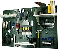 Vista 9 de Organizador de herramienta control de pared 30-wrk-400wb estándar panel perforado mesa de trabajo de metal Pegboard negro con accesorios rojos